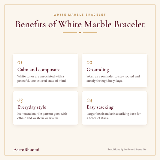 Benefits of White Marble Bracelet