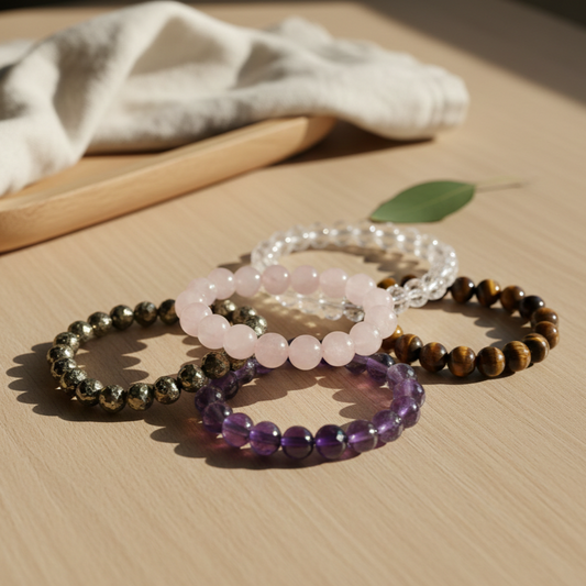 The Effect of Crystal Bracelets: Pyrite, Rose Quartz, and More