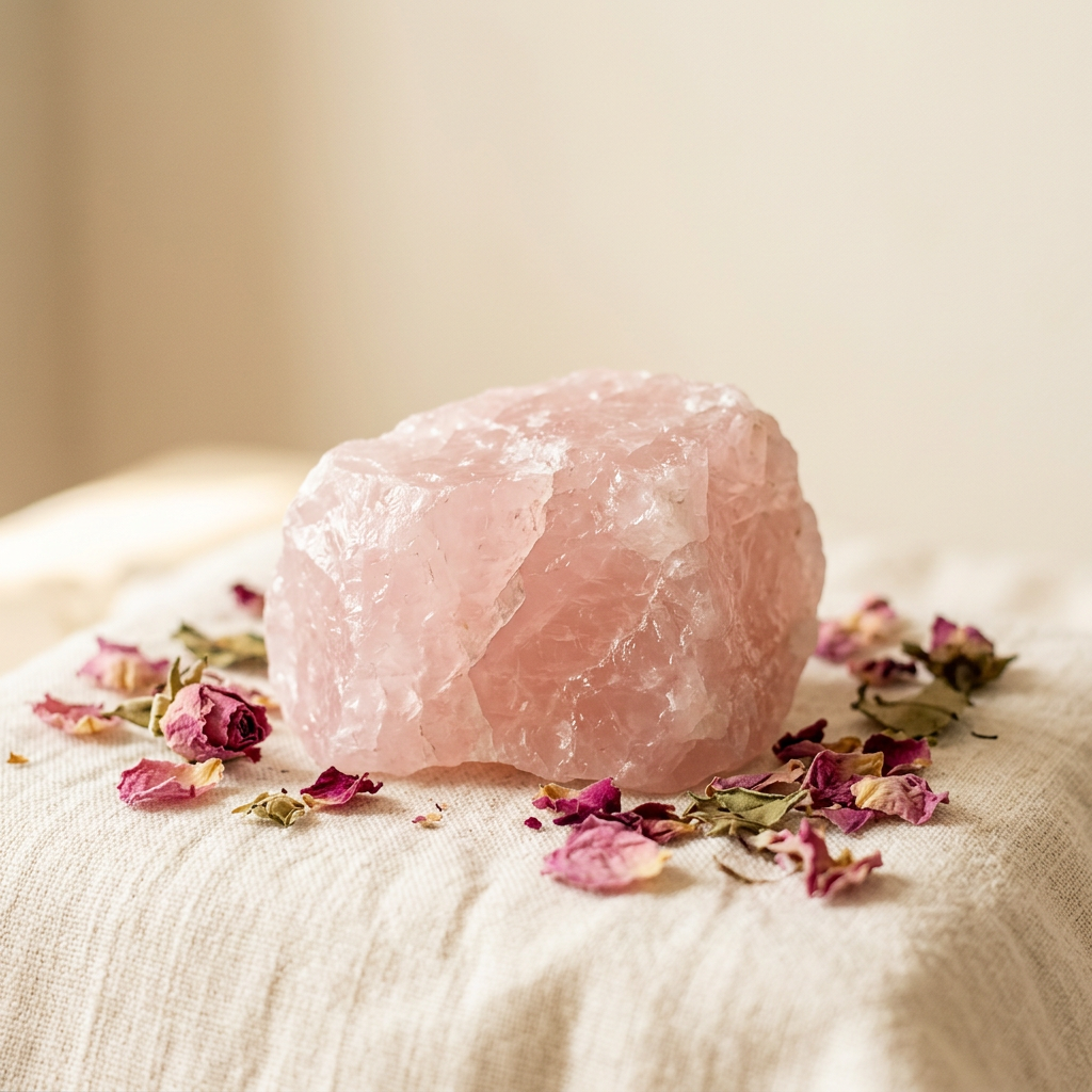 Rose Quartz Crystal by AstroBhoomi (illustrative image)