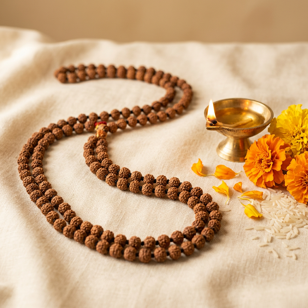 Rudraksha Kanthi Mala (illustrative image)