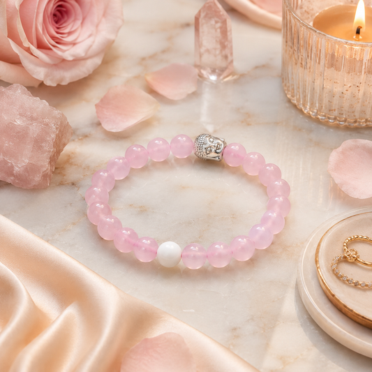 Love Magnet Bracelet (Rose Quartz)