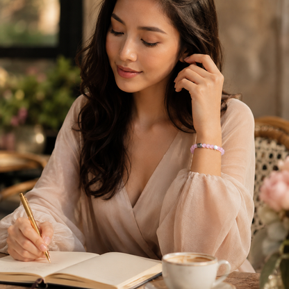 Love Magnet Bracelet (Rose Quartz)