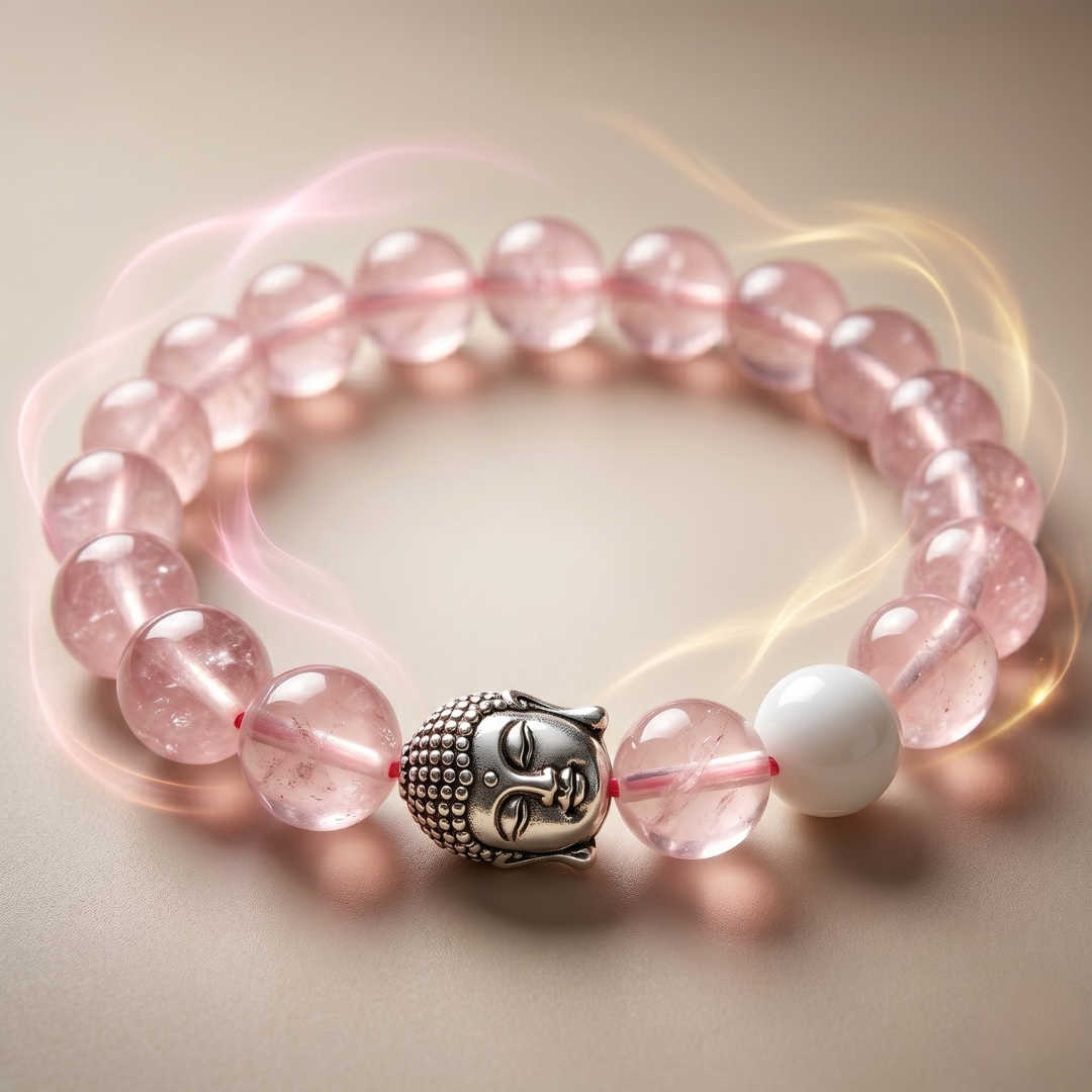 Love Magnet Bracelet (Rose Quartz)
