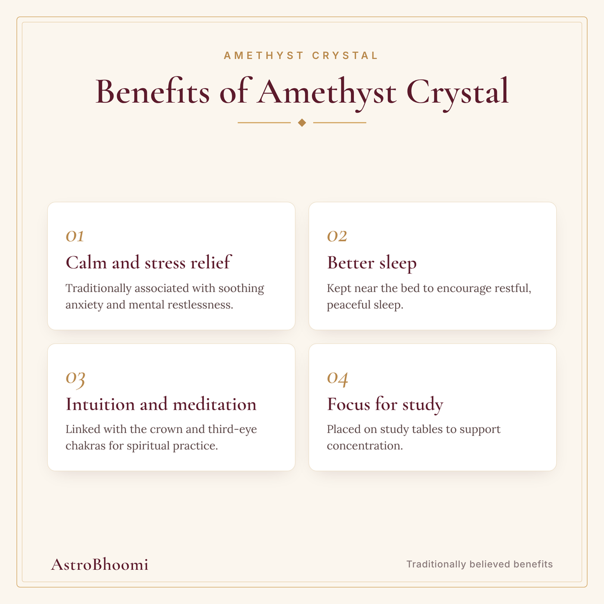 Benefits of Amethyst Crystal