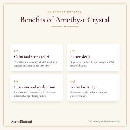 Benefits of Amethyst Crystal