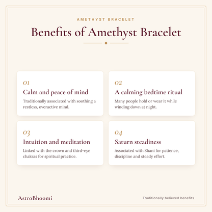 Benefits of Amethyst Bracelet