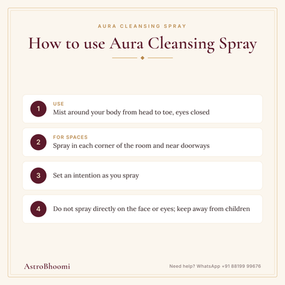 How to use Aura Cleansing Spray: step-by-step guide