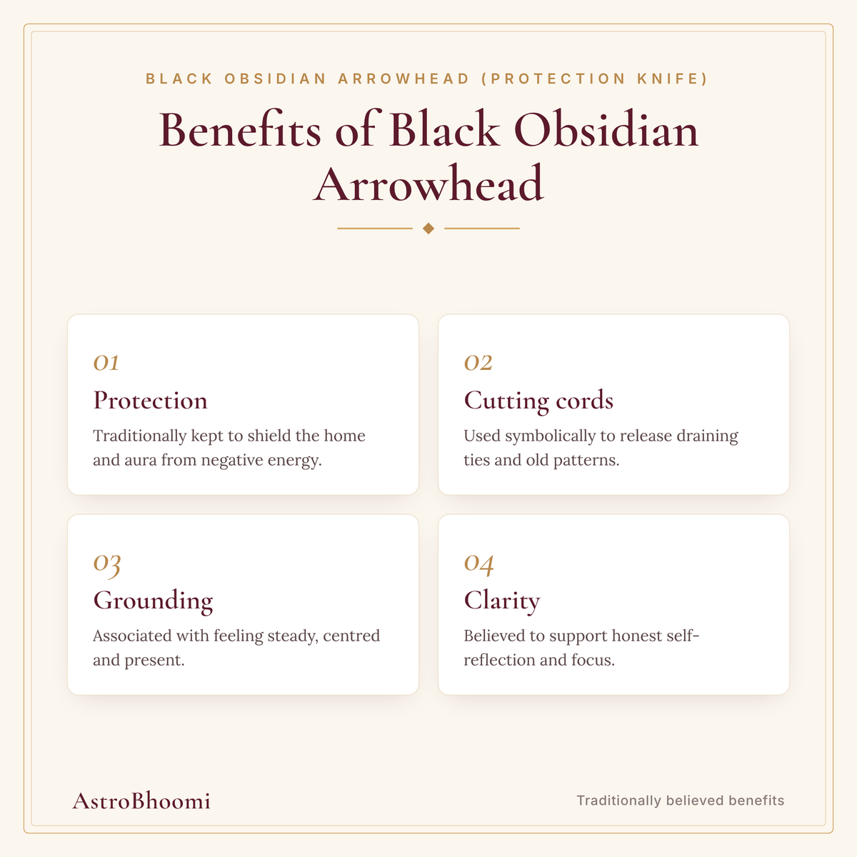 Benefits of Black Obsidian Arrowhead