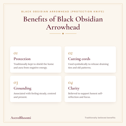 Benefits of Black Obsidian Arrowhead