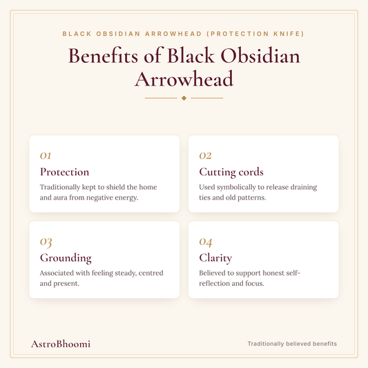 Benefits of Black Obsidian Arrowhead