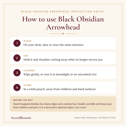 How to use Black Obsidian Arrowhead