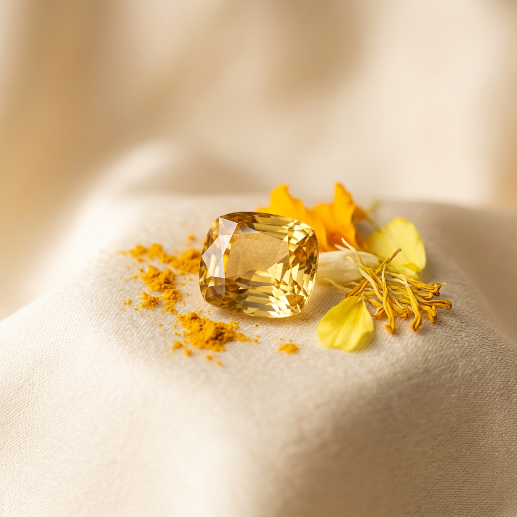 Natural Pukhraj (Yellow Sapphire) Gemstone by AstroBhoomi (illustrative image)