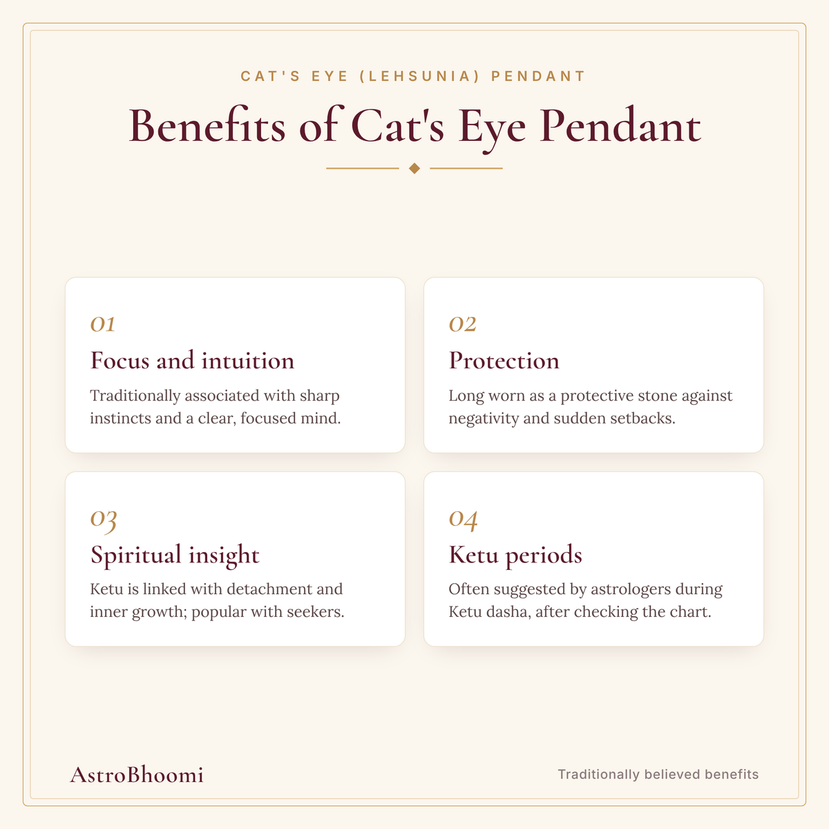 Benefits of Cat's Eye