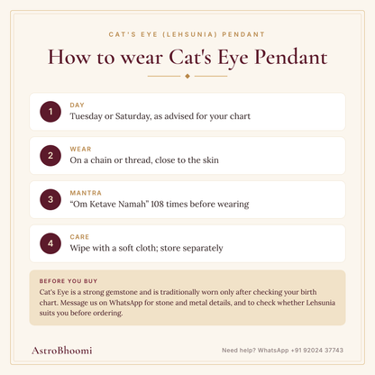 How to wear Cat's Eye