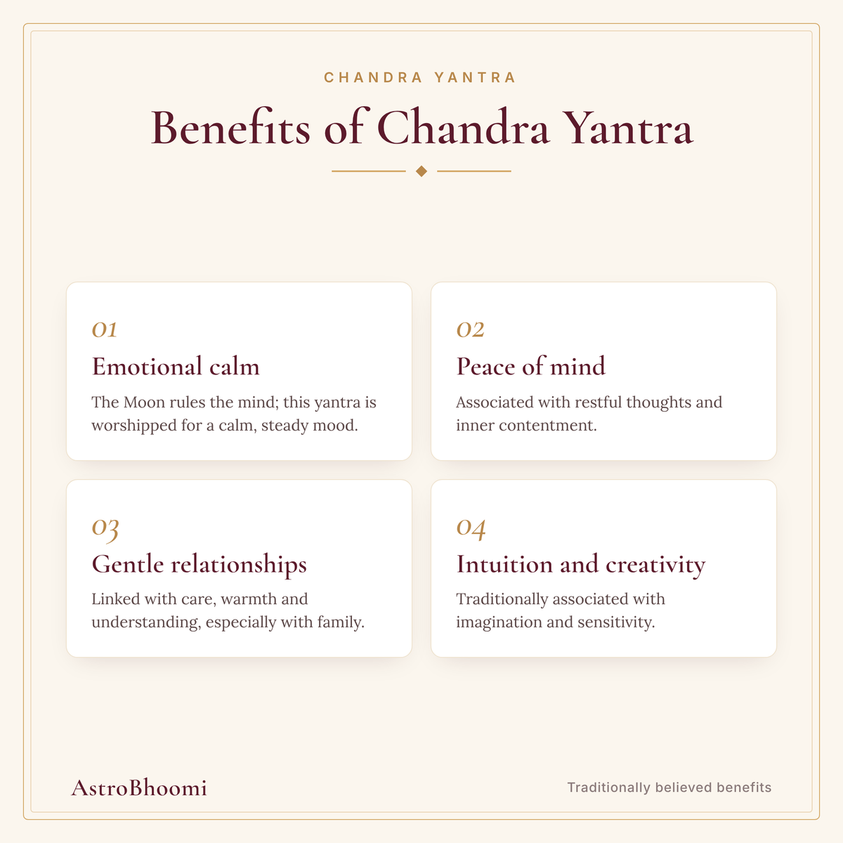 Benefits of Chandra Yantra