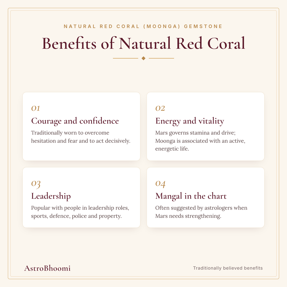 Benefits of Natural Red Coral (Moonga) Gemstone