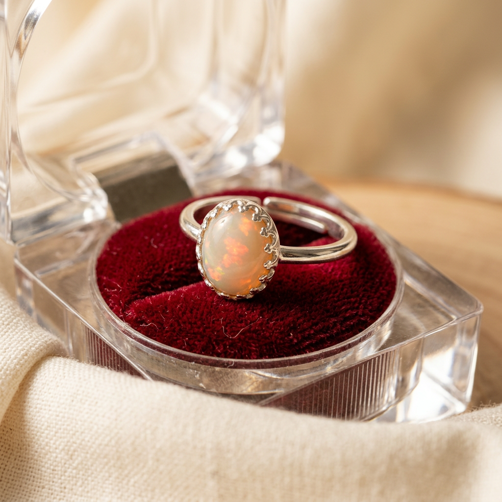 Opal Adjustable Ring (illustrative image)
