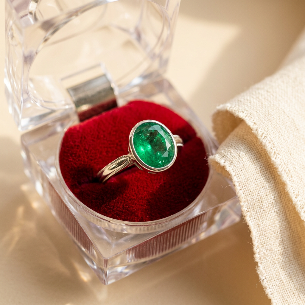Emerald (Panna) Ring (illustrative image)