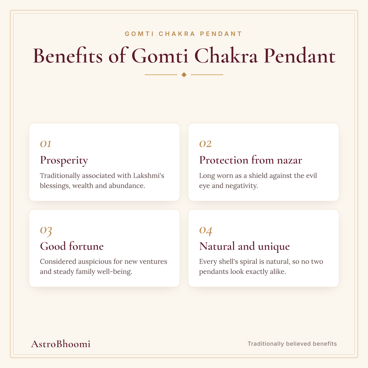 Benefits of Gomti Chakra Pendant