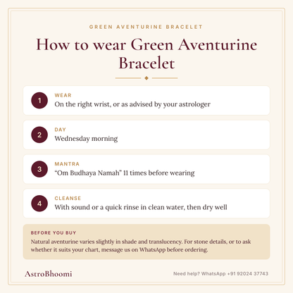 How to wear Green Aventurine Bracelet