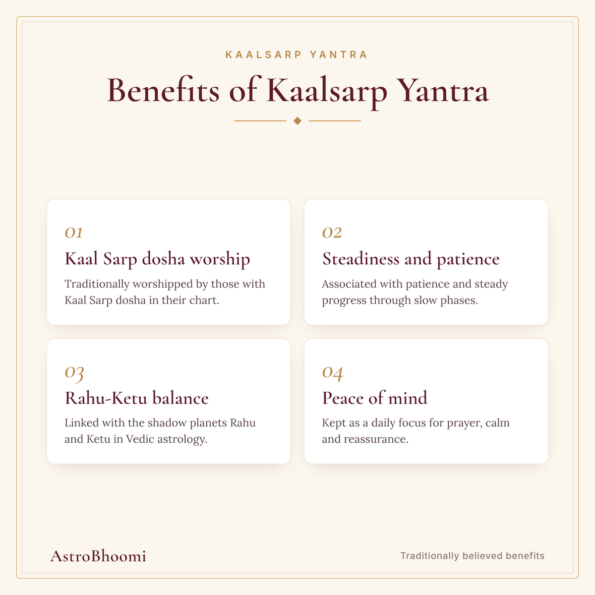 Benefits of Kaalsarp Yantra