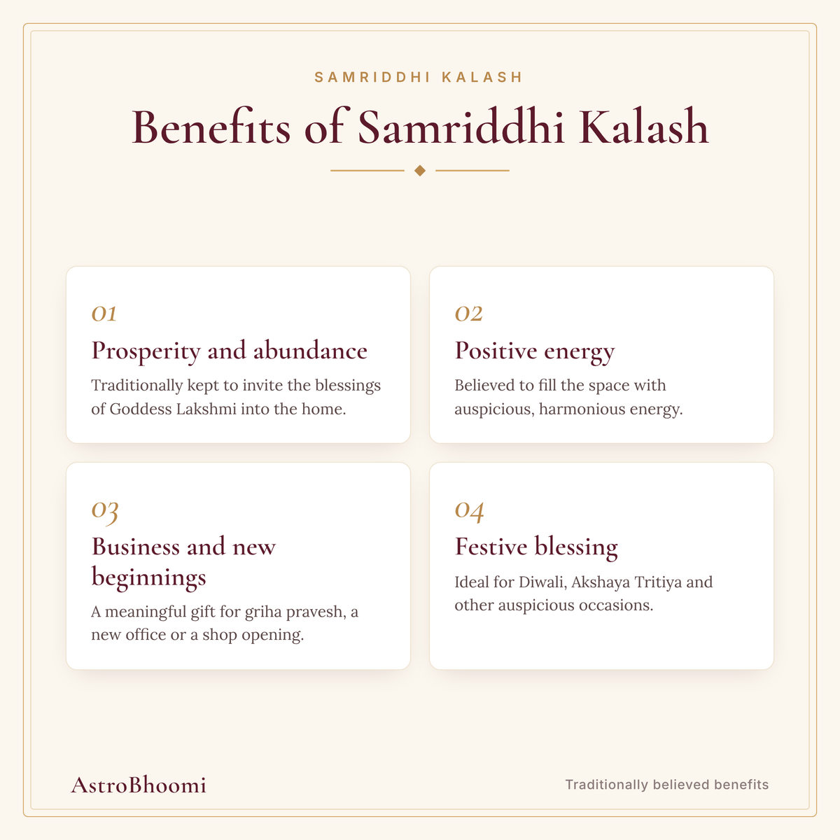 Benefits of Samriddhi Kalash