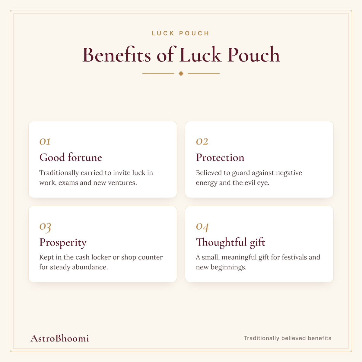 Benefits of Luck Pouch