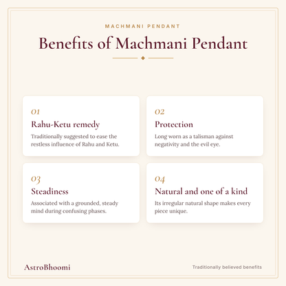Benefits of Machmani Pendant