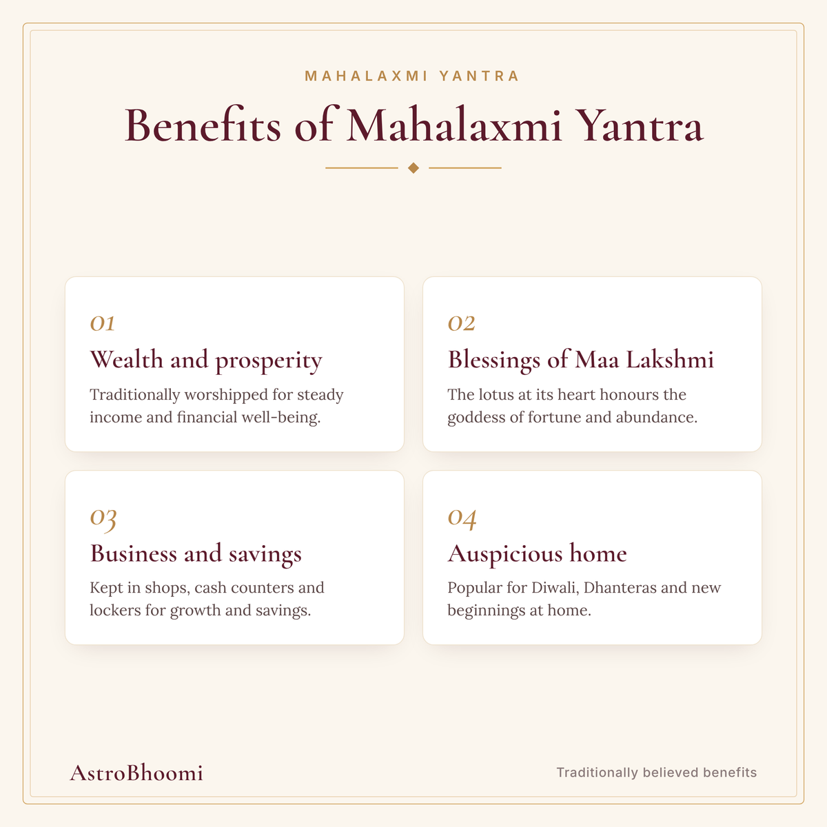 Benefits of Mahalaxmi Yantra