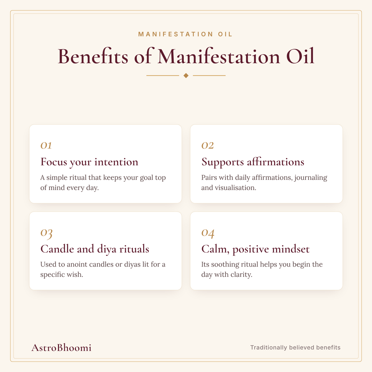 Benefits of Manifestation Oil