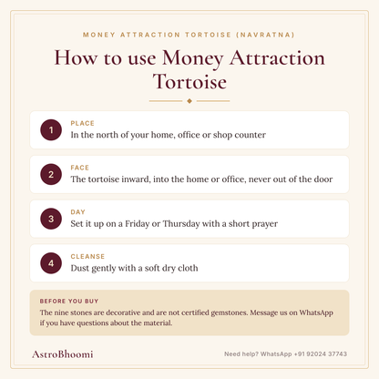 How to use Money Attraction Tortoise