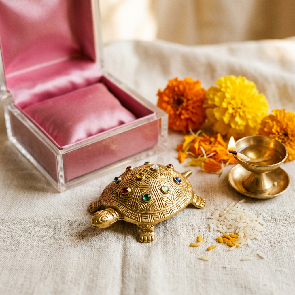 Money Attraction Tortoise (Navratna) (illustrative image)