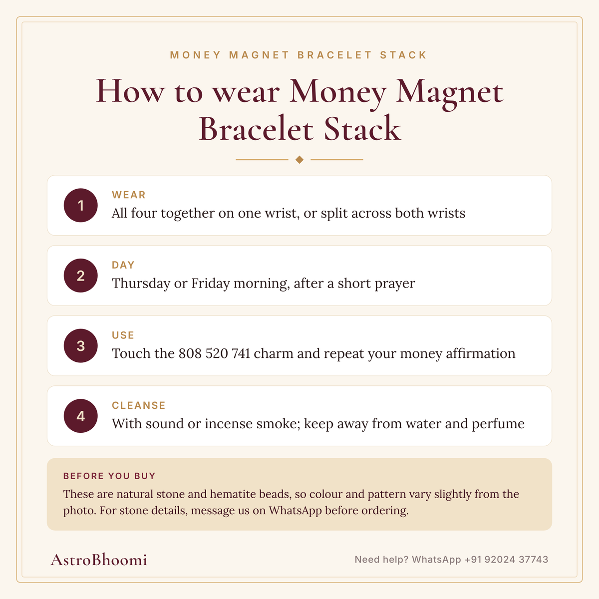 How to wear Money Magnet Bracelet Stack