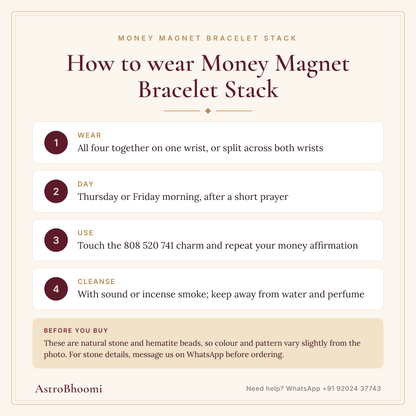 How to wear Money Magnet Bracelet Stack
