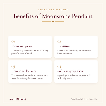 Benefits of Moonstone Pendant