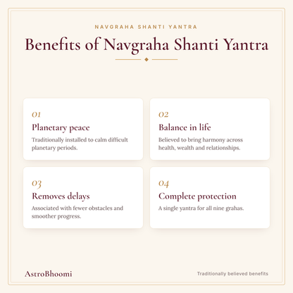 Benefits of Navgraha Shanti Yantra