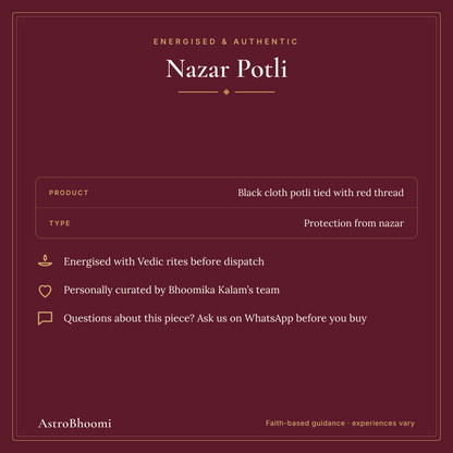 Nazar Potli: energised and authentic, AstroBhoomi