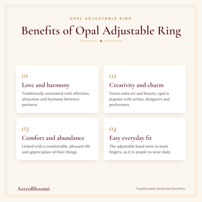 Benefits of Opal Adjustable Ring