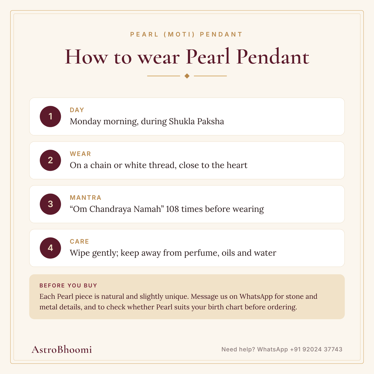 How to wear Pearl