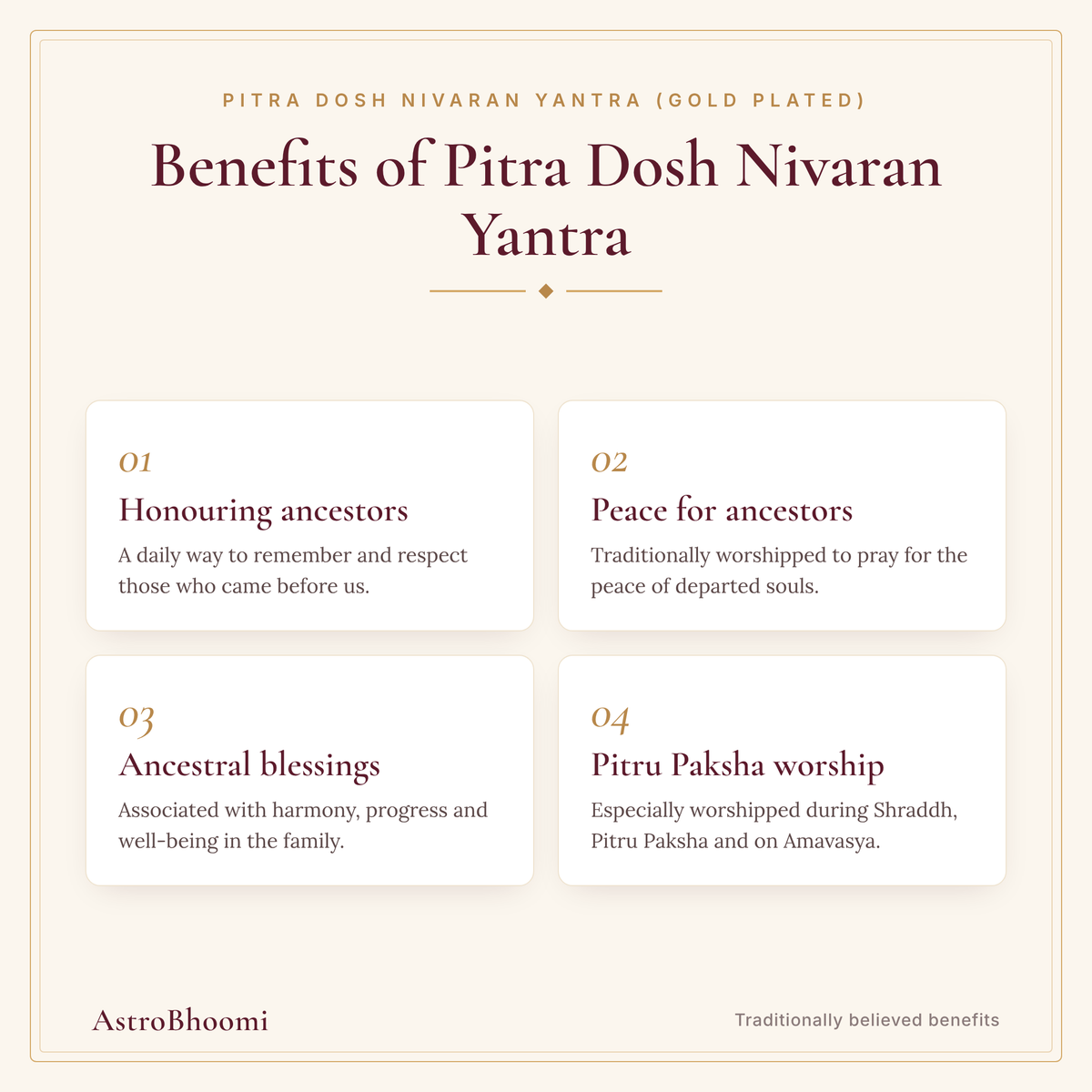 Benefits of Pitra Dosh Nivaran Yantra