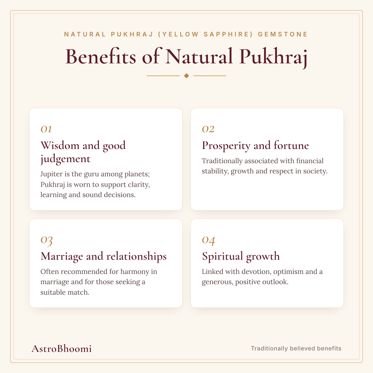 Benefits of Natural Pukhraj (Yellow Sapphire) Gemstone
