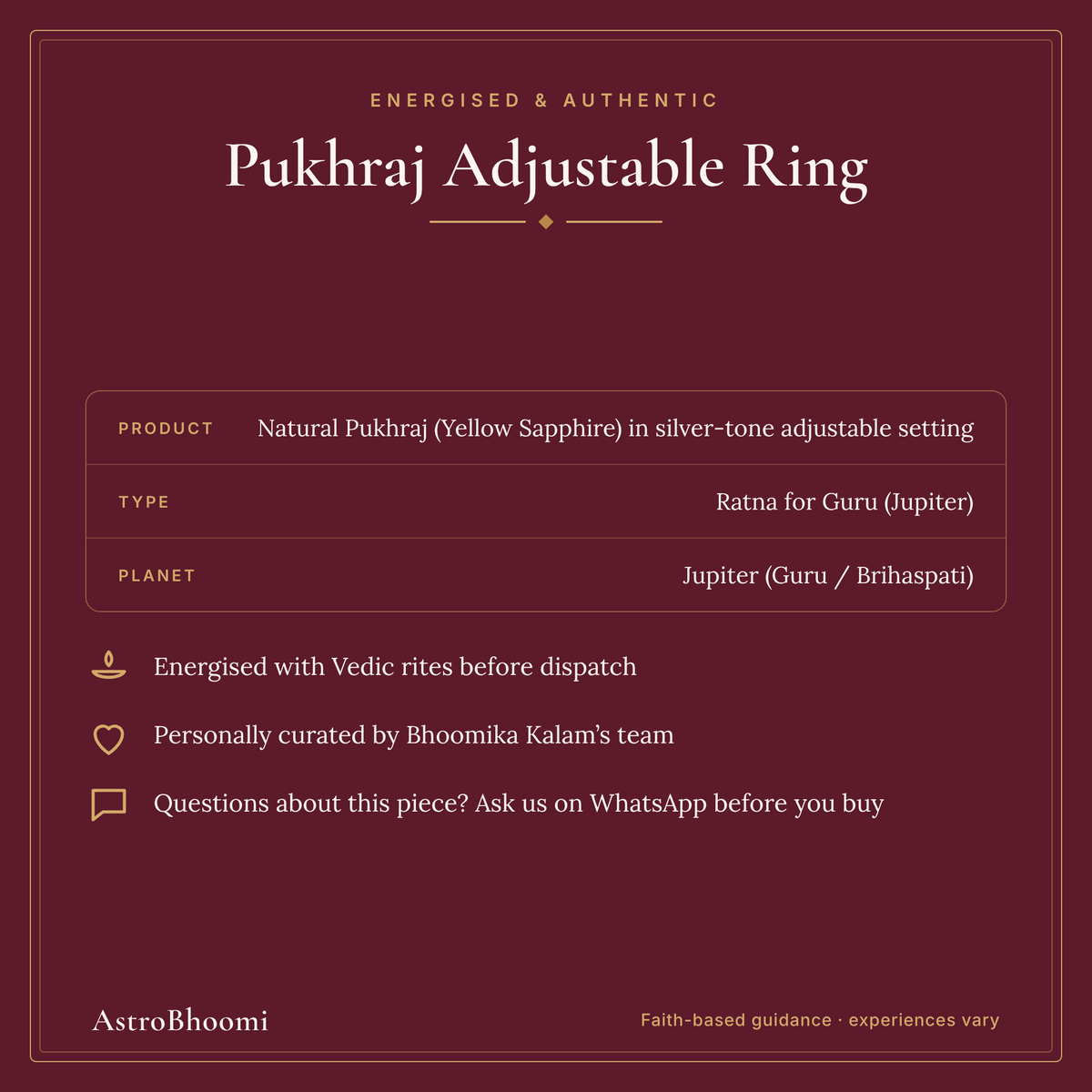 Pukhraj: energised and authentic, AstroBhoomi