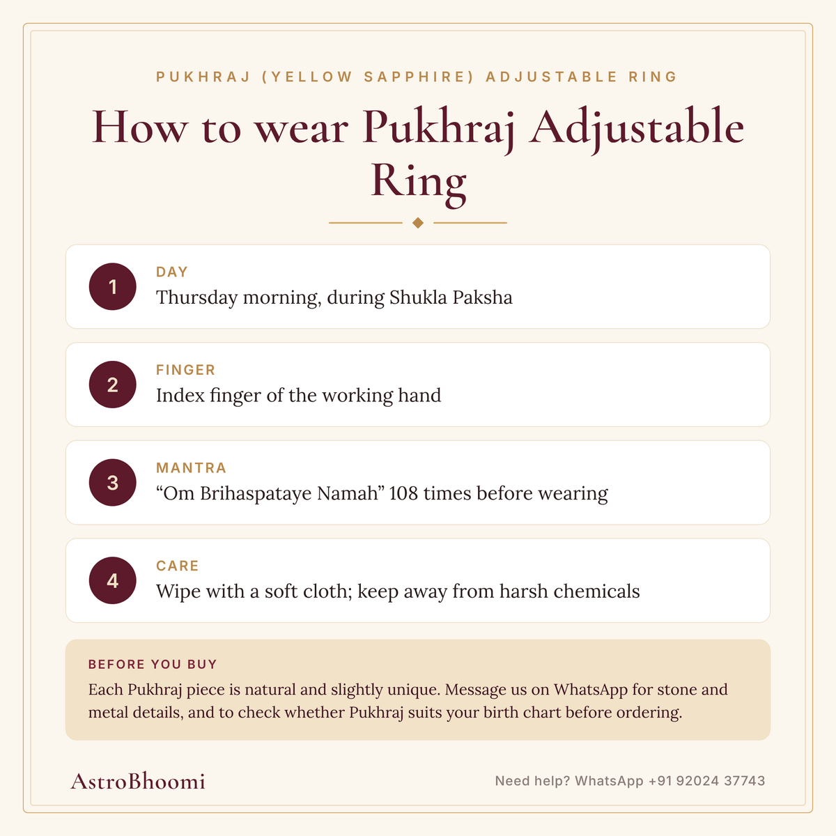 How to wear Pukhraj