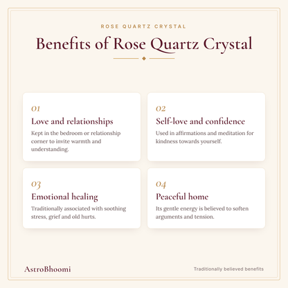 Benefits of Rose Quartz Crystal