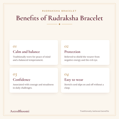 Benefits of Rudraksha Bracelet