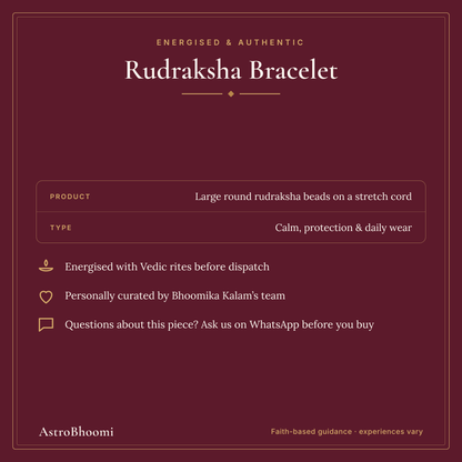 Rudraksha Bracelet: energised and authentic, AstroBhoomi