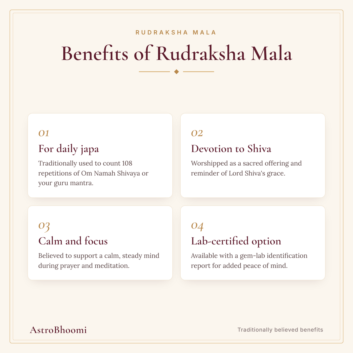 Benefits of Rudraksha Mala