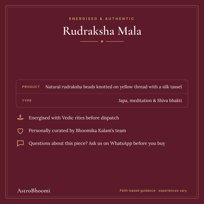 Rudraksha Mala: energised and authentic, AstroBhoomi
