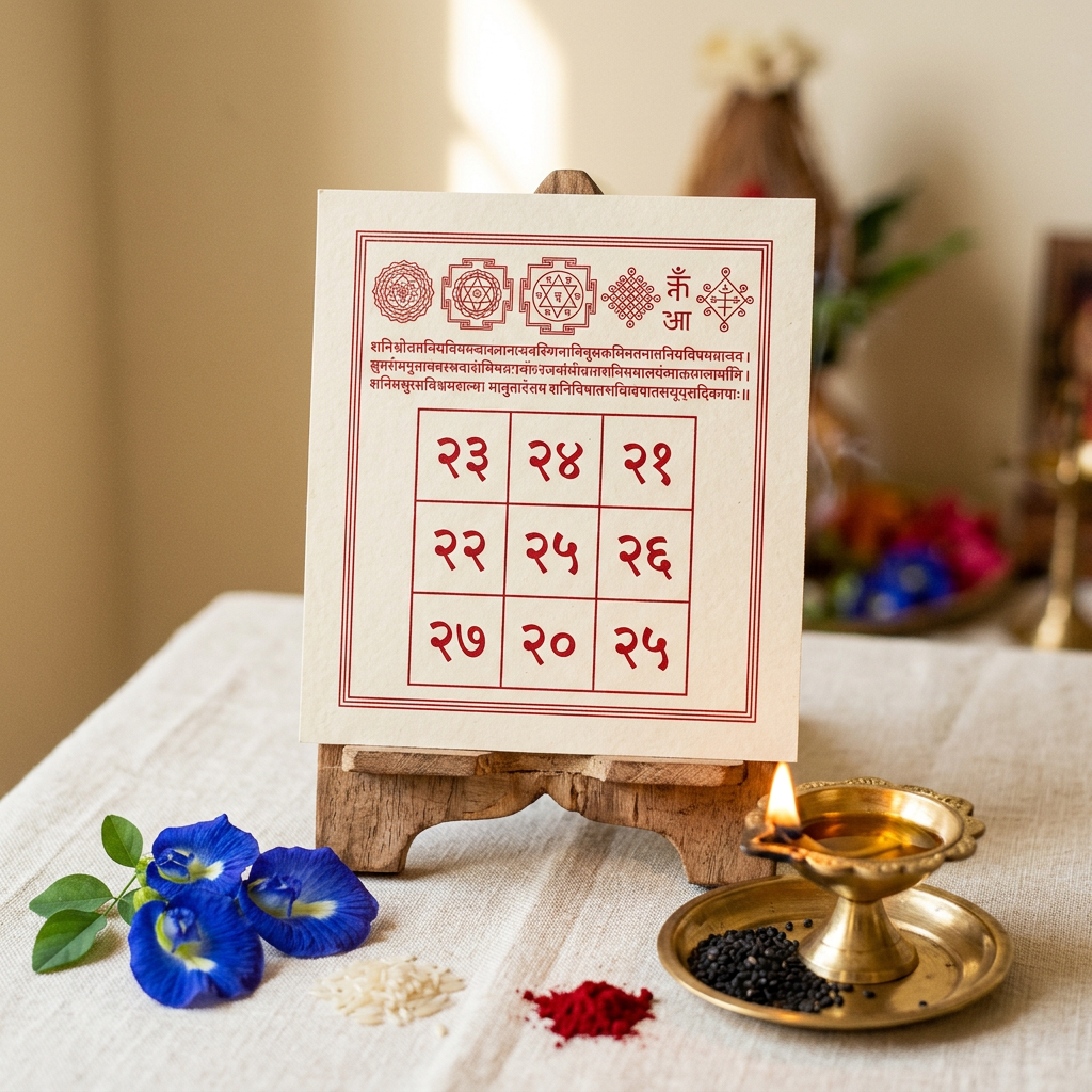 Sadesati Nivaran Yantra (illustrative image)