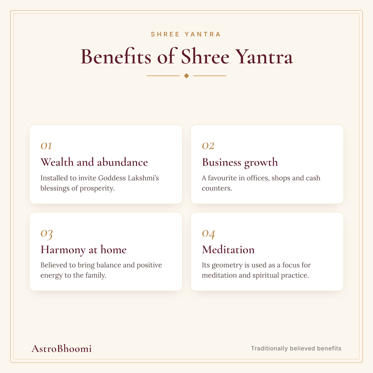 Benefits of Shree Yantra